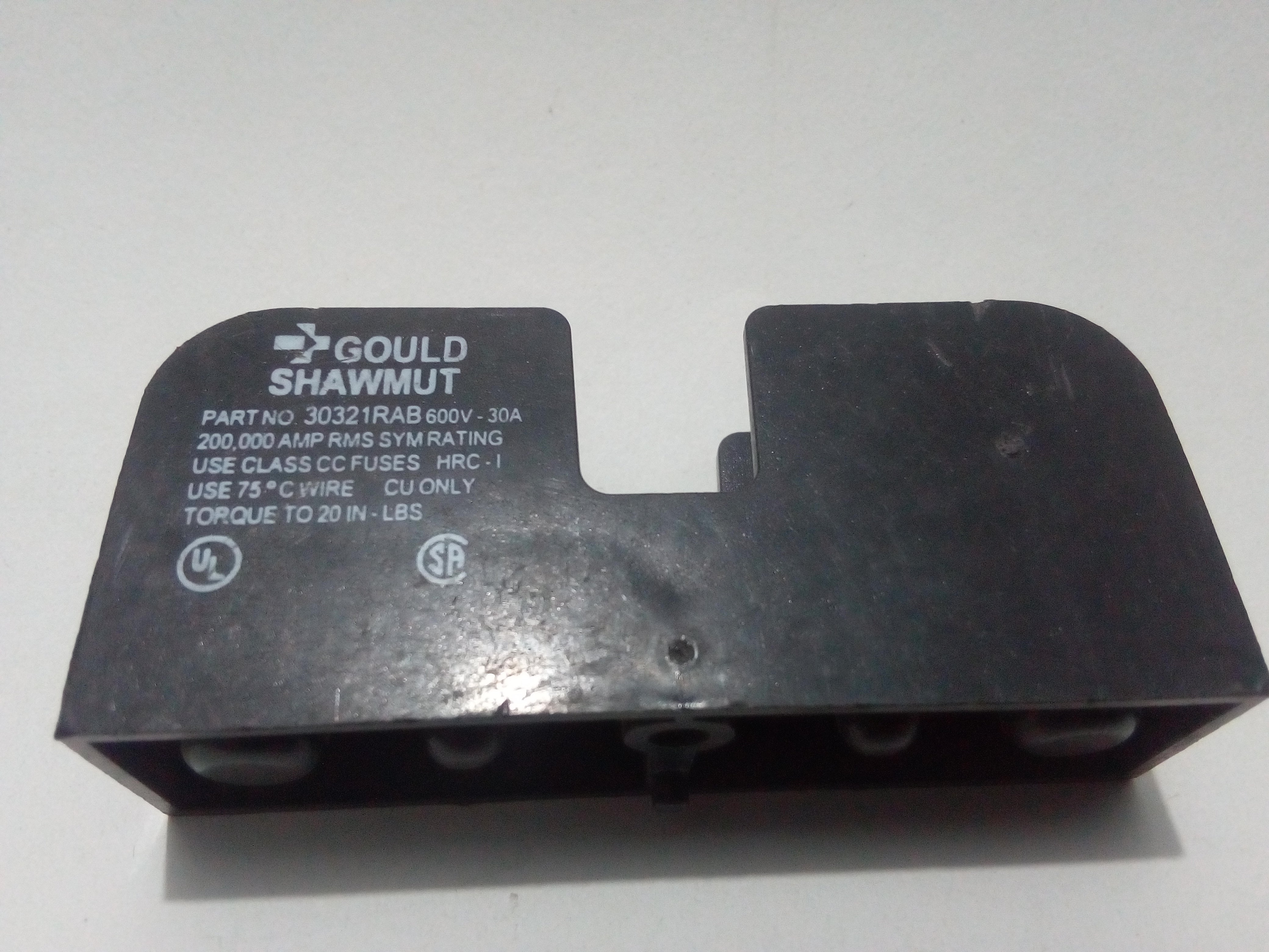 GOULD 30322R GOULD SHAWMUT FUSE BLOCK, 600V 30A In USA, Europe, China - Foto 12
