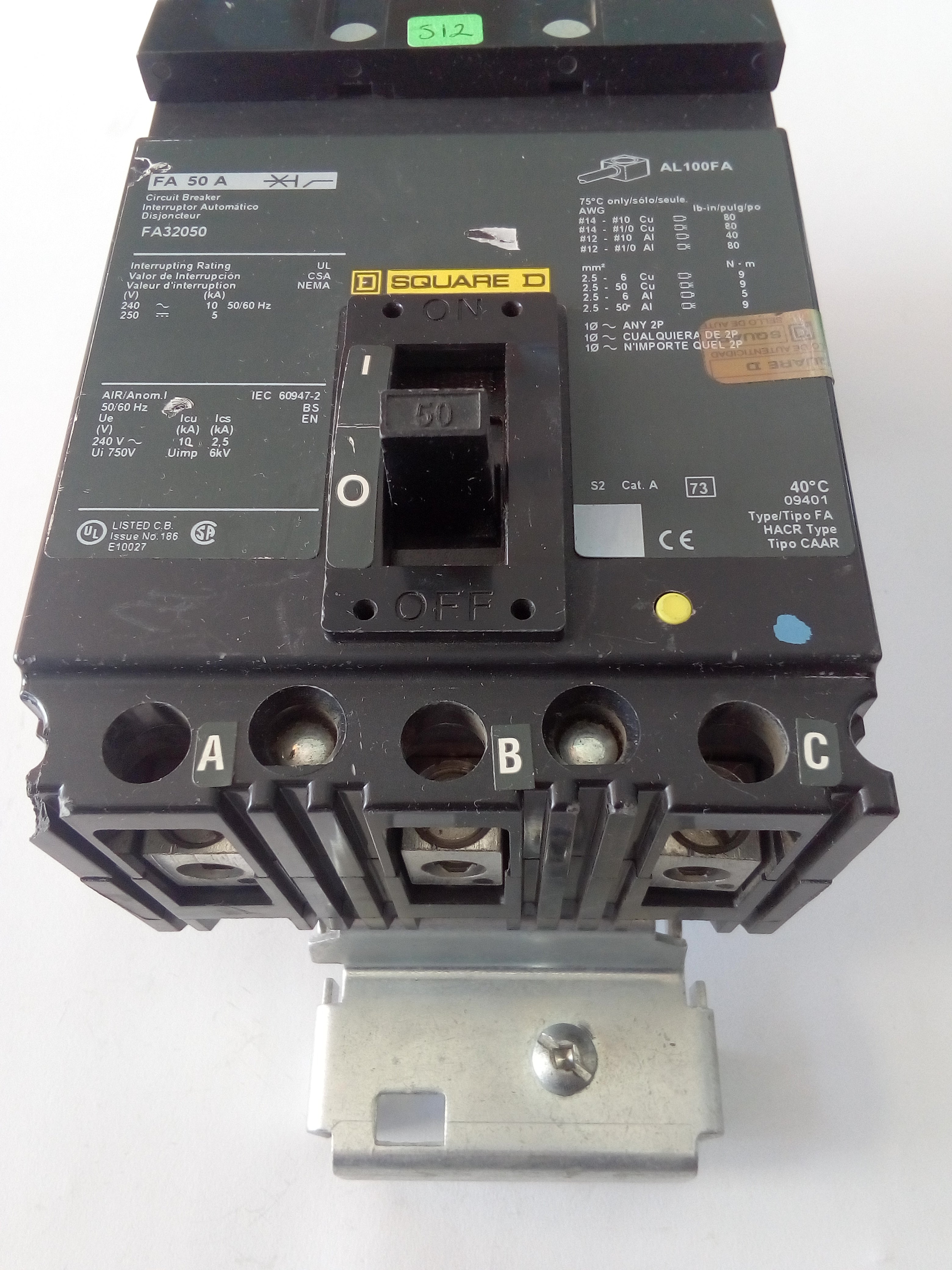 Interruptor Square D FA32050