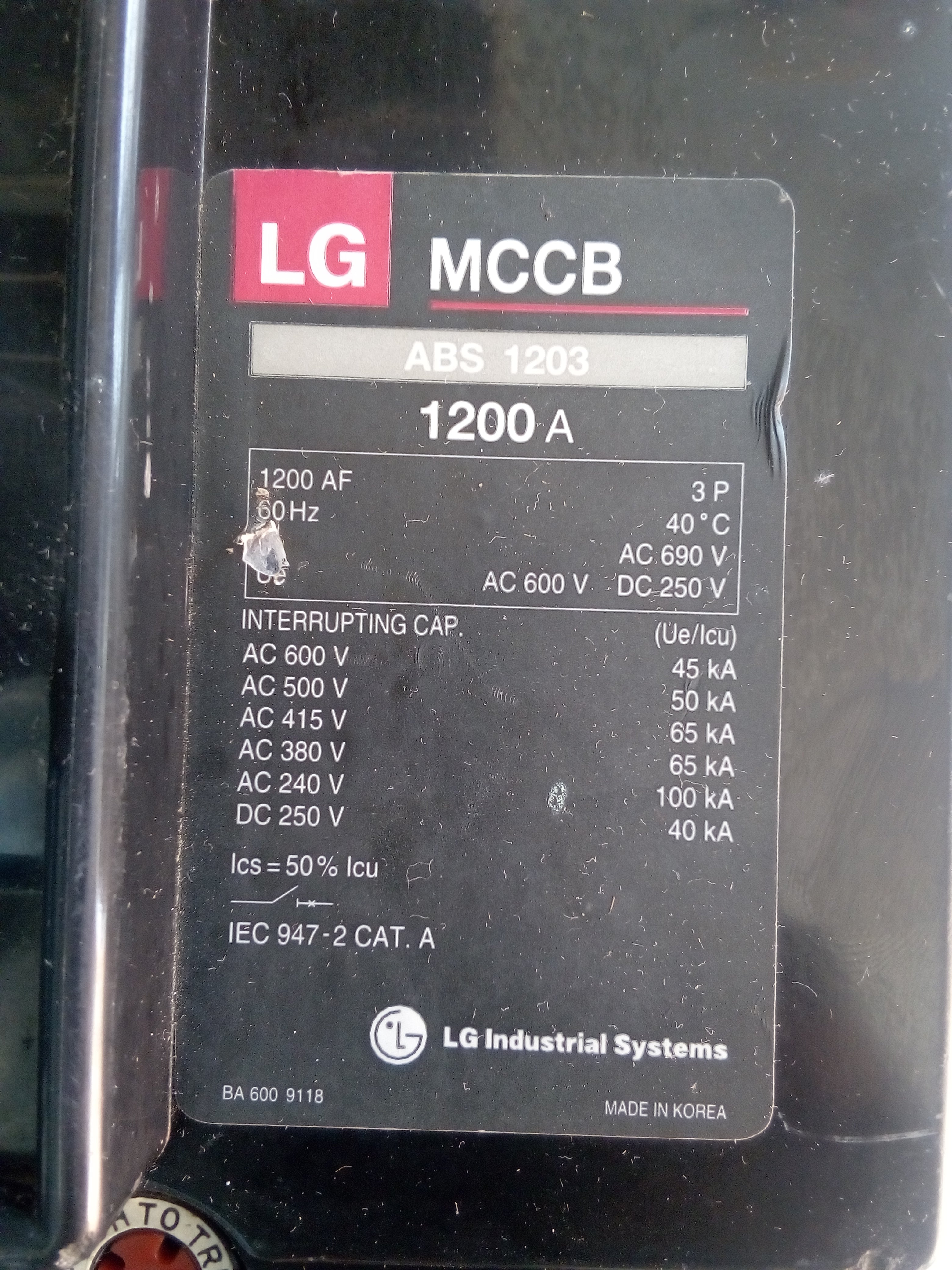 Interruptor LG Industrial System ABS 1203