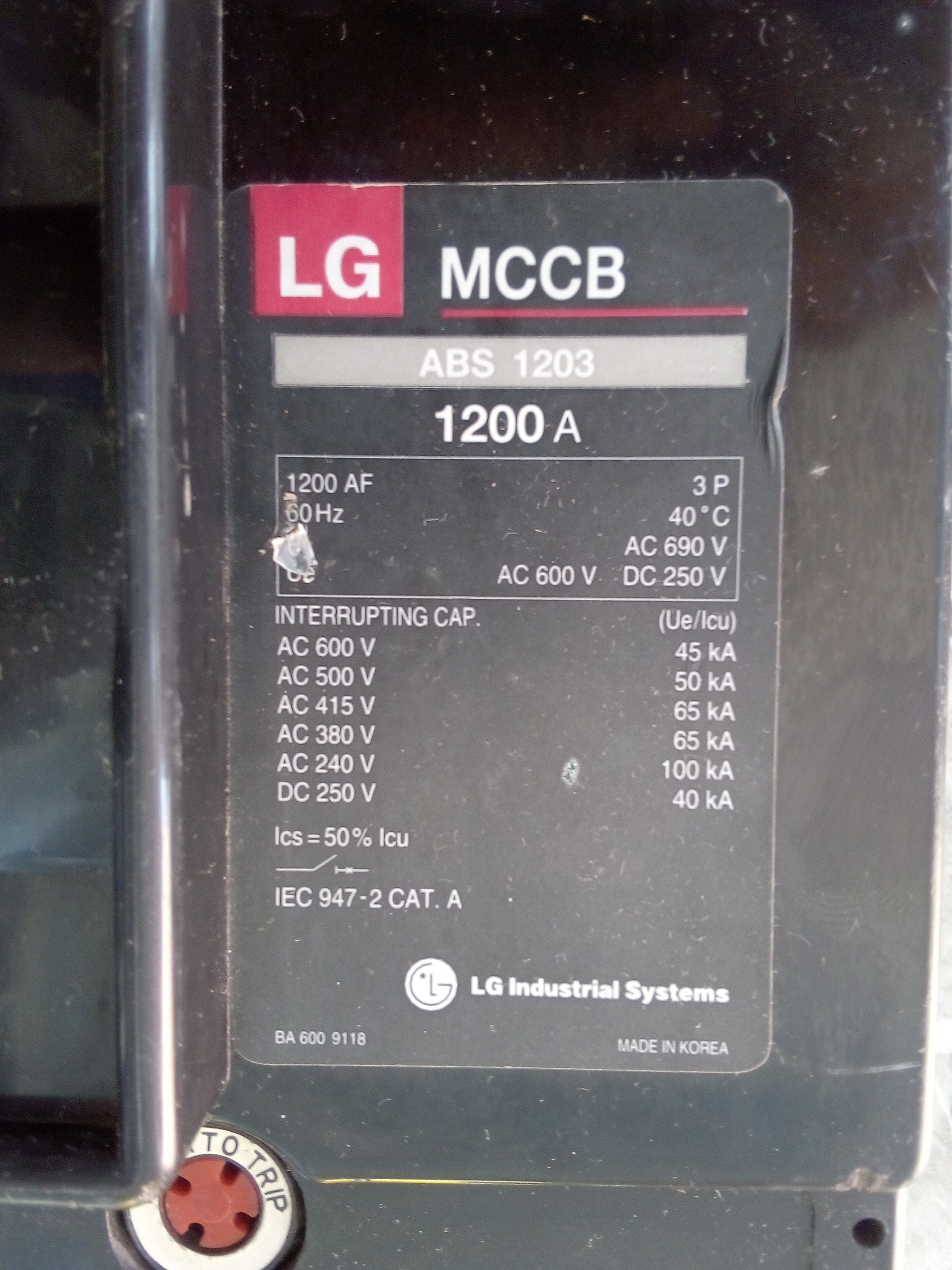 Interruptor LG Industrial System ABS 1203