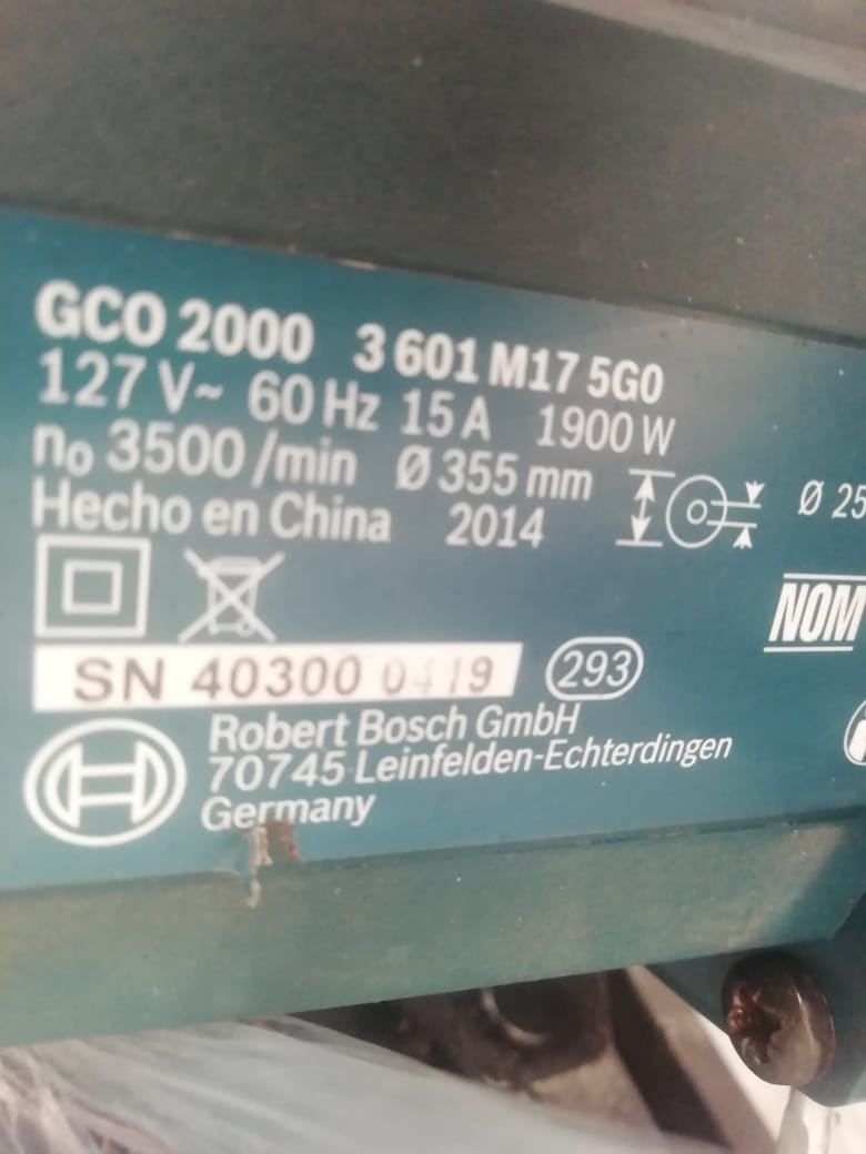 Cortadora de Metal Bosch GCO 2000