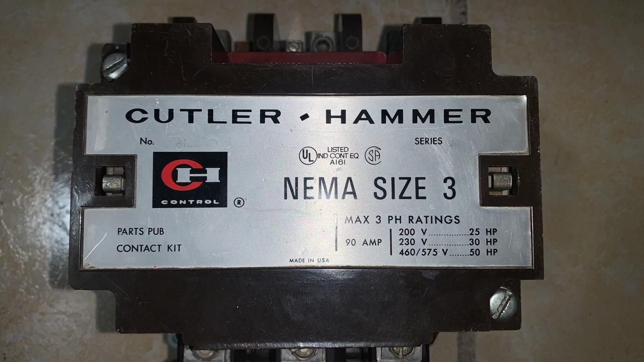 Arrancador 50 HP Cutler Hammer A10BN0